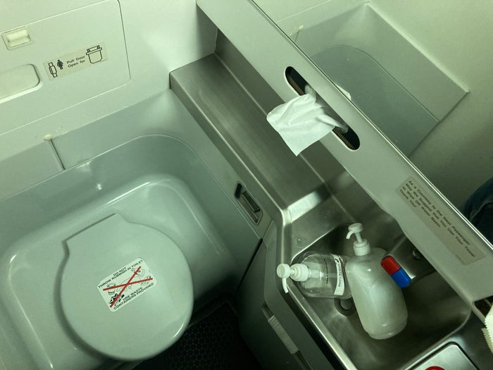 Nauru Airlines lavatory Nauru Airlines lavatory