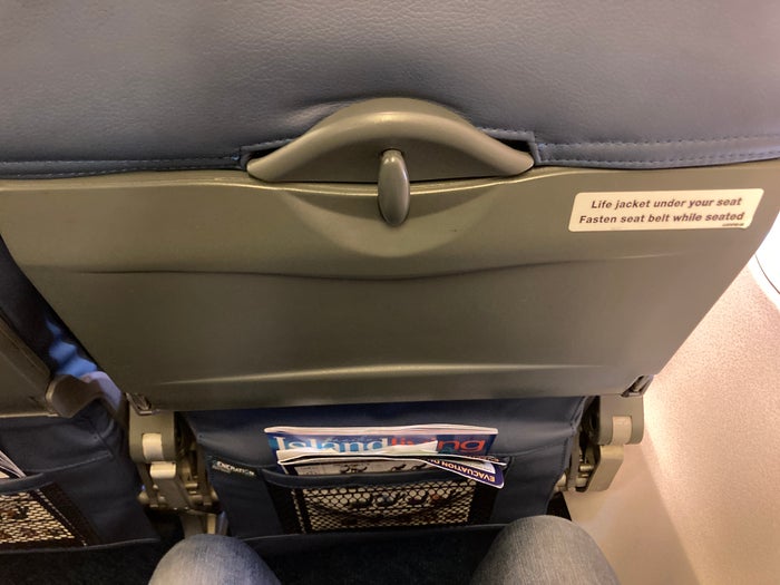 Nauru Airlines seat back Nauru Airlines seat back