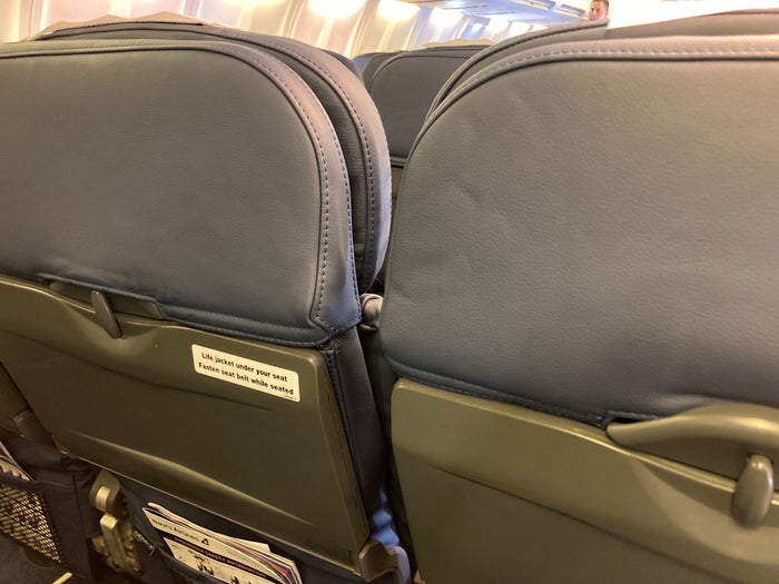 Nauru Airlines seat backs tray tables Nauru Airlines seat backs tray tables