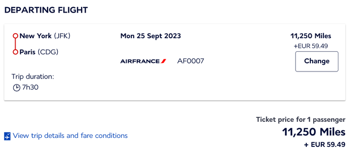 New York to Paris