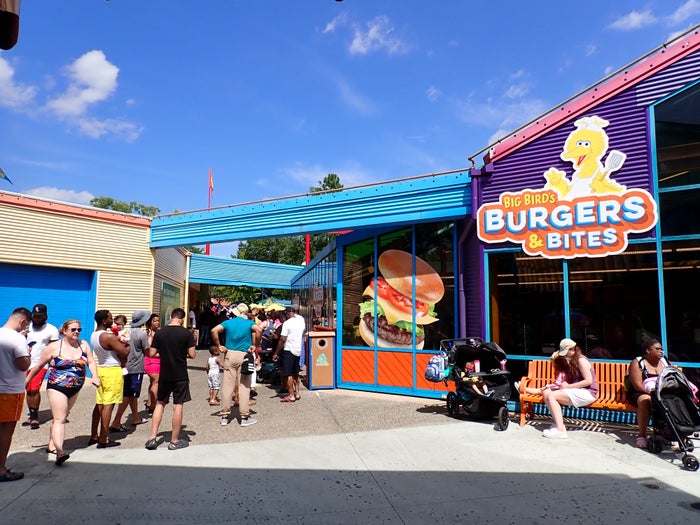 Sesame Place burger line