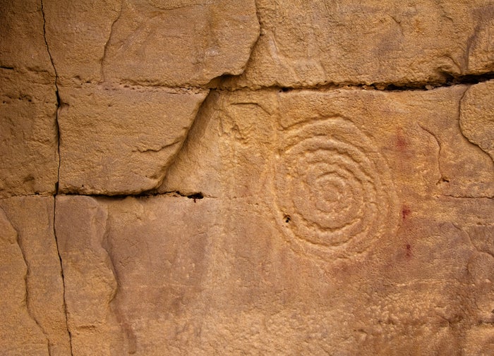 Spiral petroglyph Spiral petroglyph