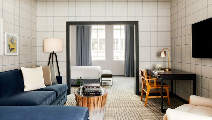Suite Living Room at the Kimpton Hotel Monaco Denver Suite Living Room at the Kimpton Hotel Monaco Denver
