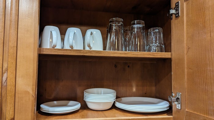 Thousand Trails Yosemite Lakes cabin dishes Thousand Trails Yosemite Lakes cabin dishes