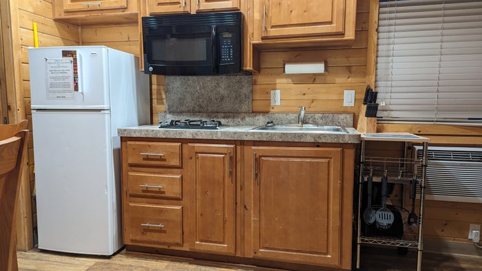 Thousand Trails Yosemite Lakes cabin kitchen Thousand Trails Yosemite Lakes cabin kitchen