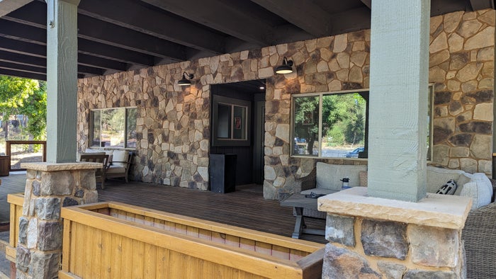 Thousand Trails Yosemite Lakes lodge porch Thousand Trails Yosemite Lakes lodge porch