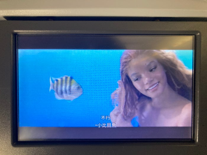 United B737 800 Island Hopper HNL PNI entertainment with subtitles