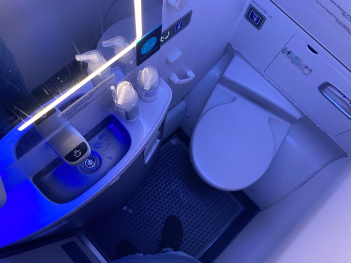 United B737 800 Island Hopper HNL PNI lavatory