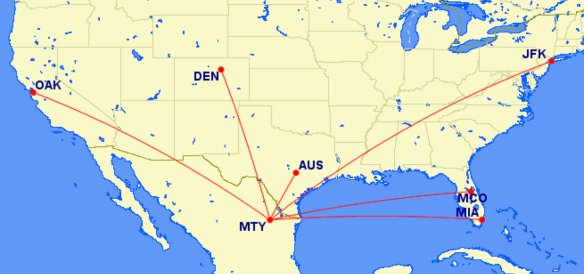 Viva Aerobus new routes to the US