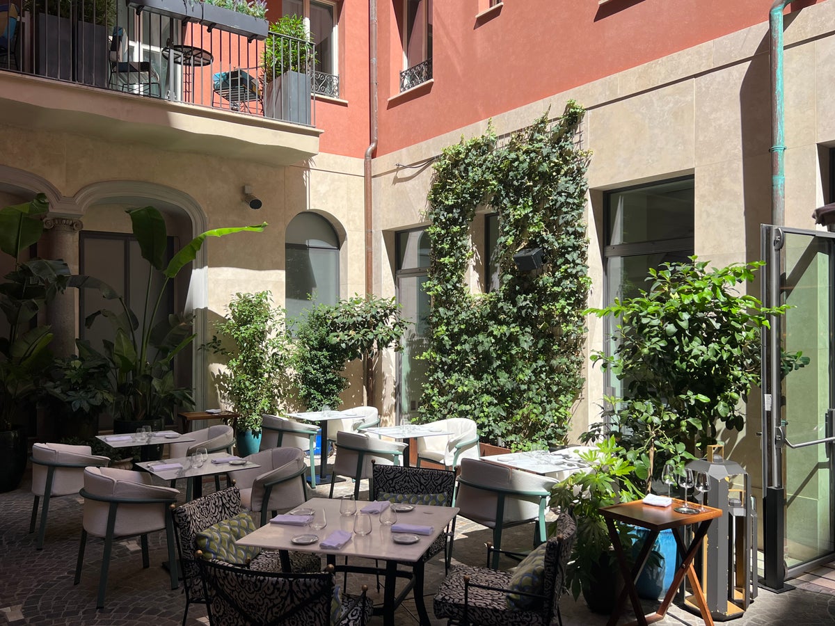 W Rome hotel courtyard 