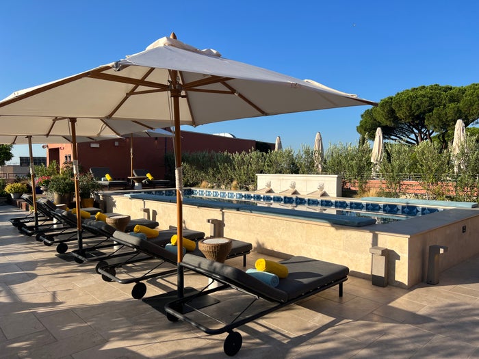 W Rome rooftop pool 