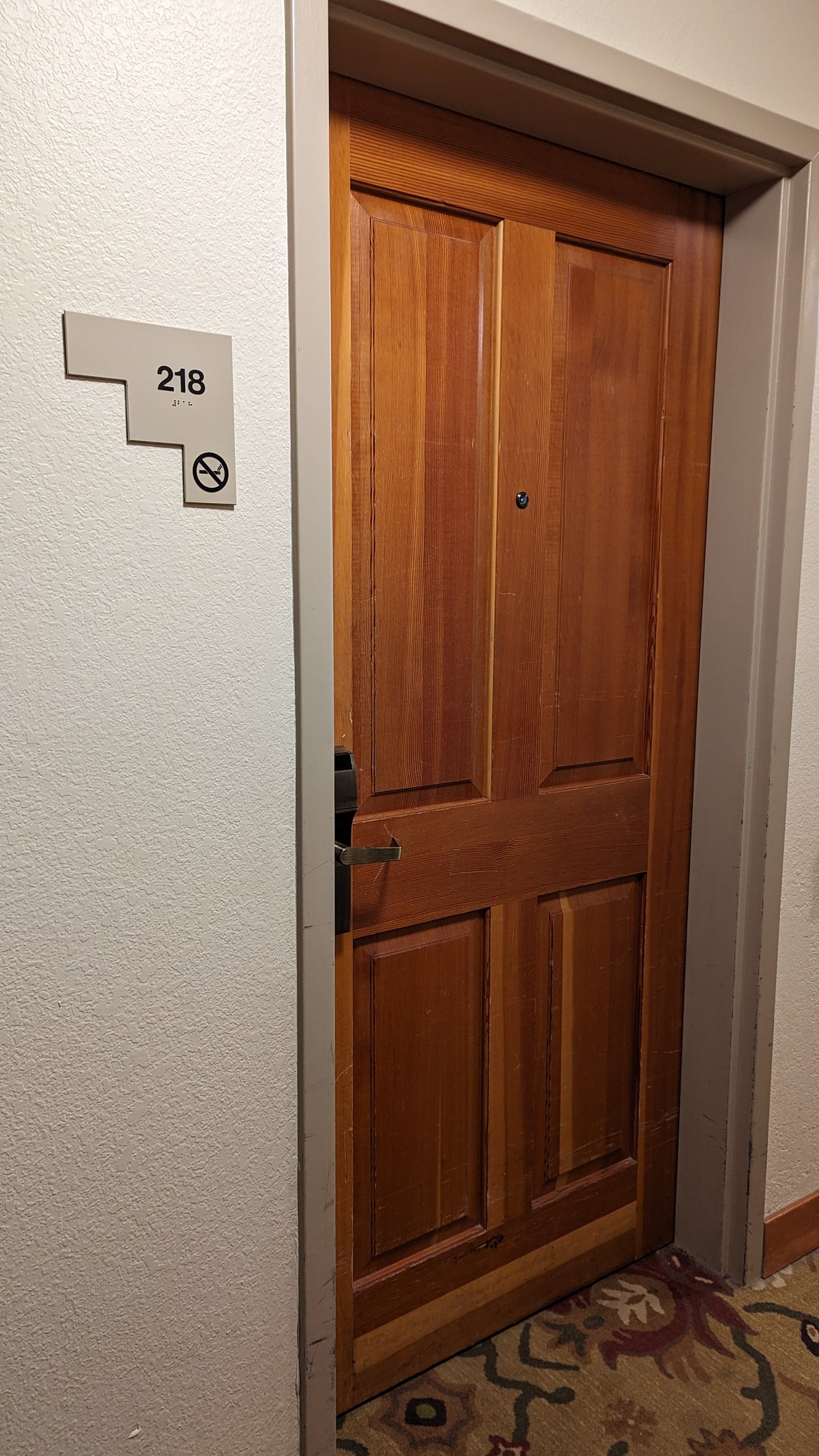 Wuksachi Lodge Sequoia National Park Sillman Building guestroom door