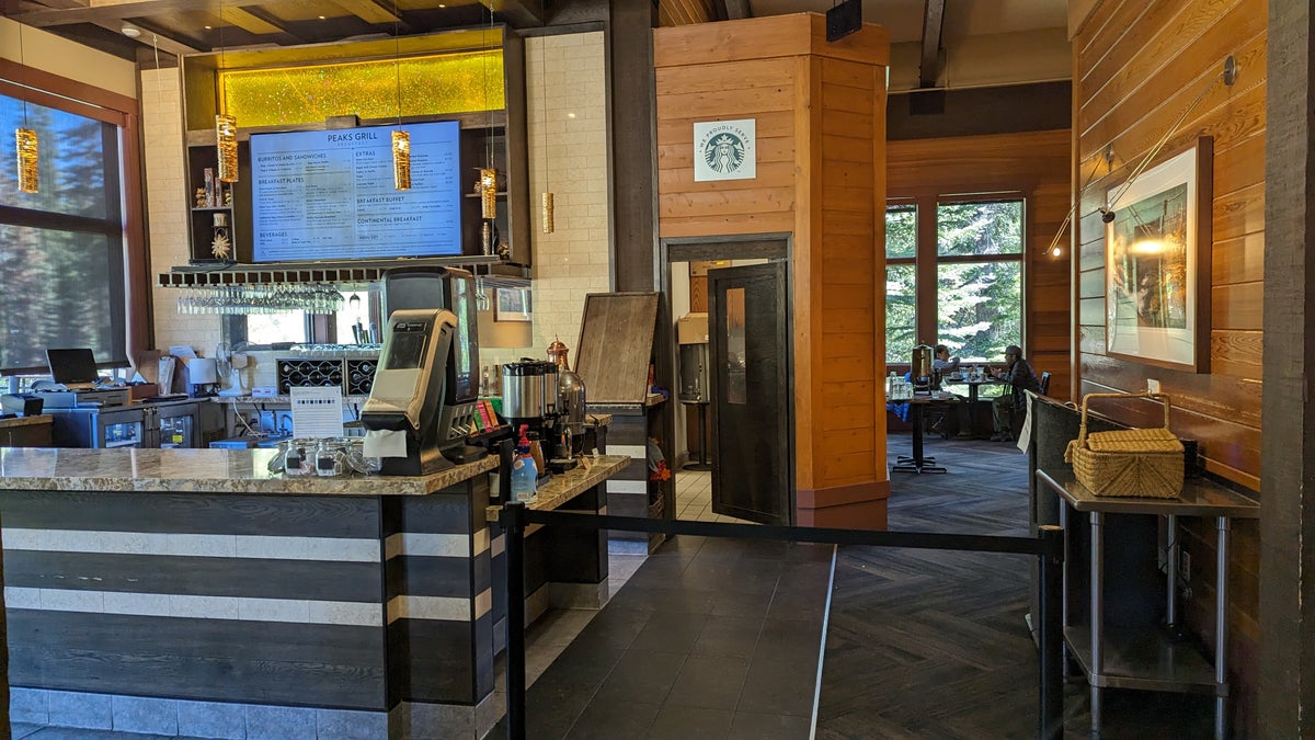 Wuksachi Lodge Sequoia National Park lodge coffee shop