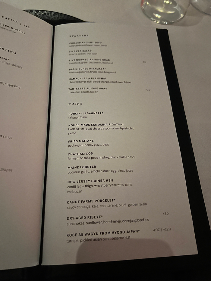 Centurion NY The Gallery Dinner Menu Centurion NY The Gallery Dinner Menu