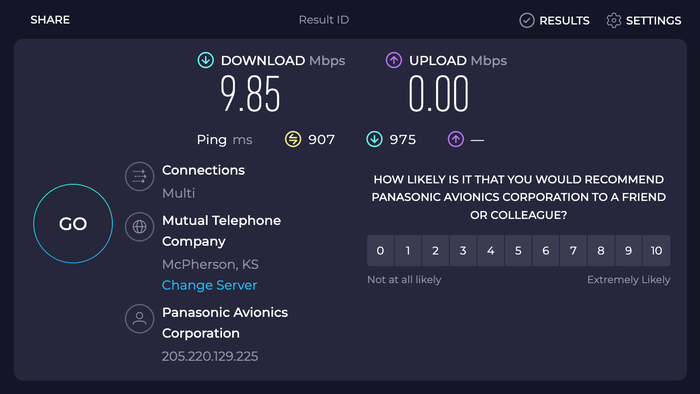 ANA business class internet speed CGK HND ANA business class internet speed CGK HND