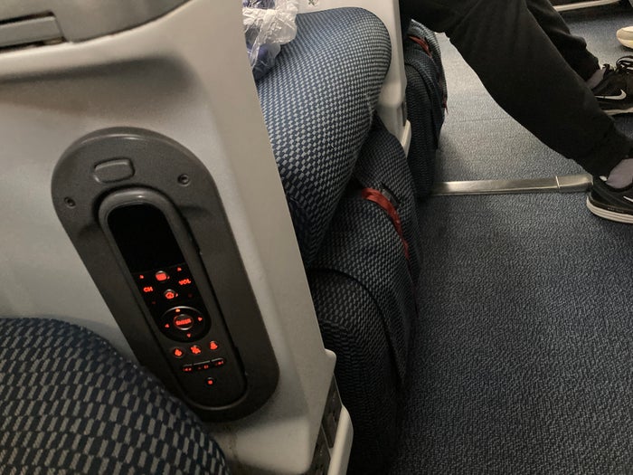 ANA premium economy Boeing 787 leg rest ANA premium economy Boeing 787 leg rest