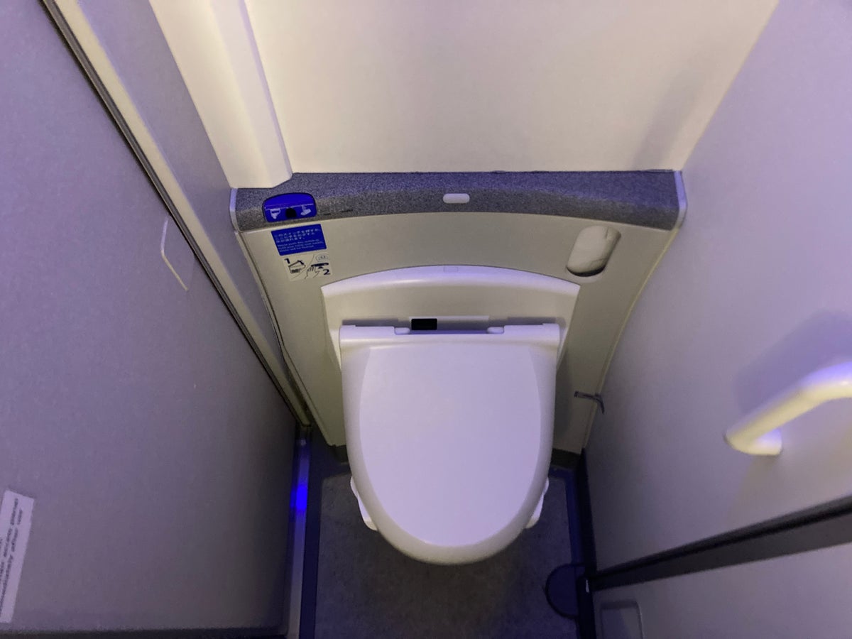 ANA premium economy Boeing 787 toilet