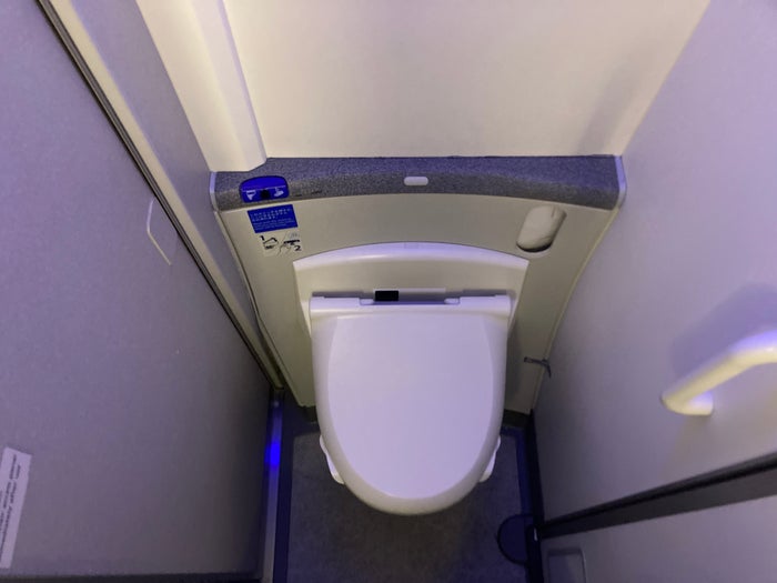 ANA premium economy Boeing 787 toilet ANA premium economy Boeing 787 toilet
