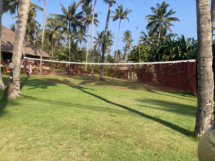 Alila Manggis Bali badminton net Alila Manggis Bali badminton net