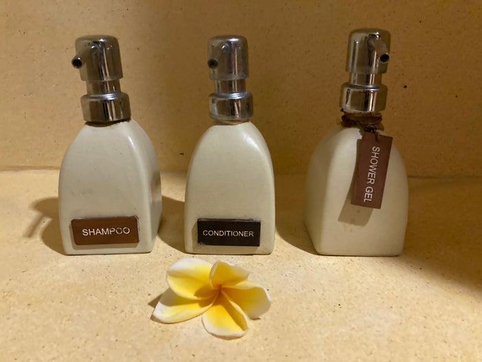Alila Manggis Bali bathroom shower toiletries Alila Manggis Bali bathroom shower toiletries