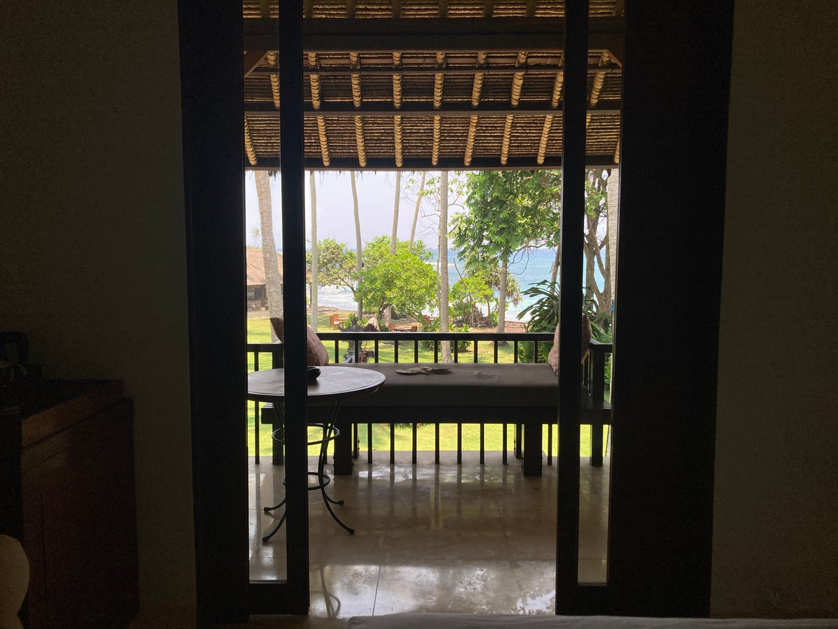 Alila Manggis Bali bedroom view to balcony