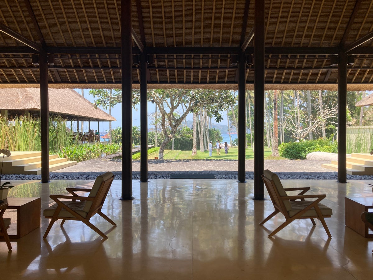 Alila Manggis Bali lobby view to property