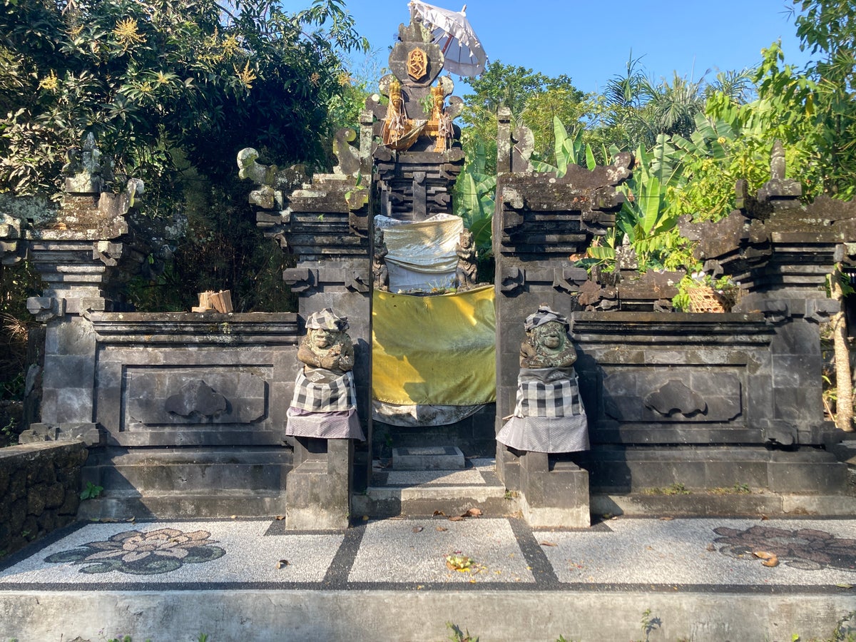 Alila Manggis Bali temple near entrance