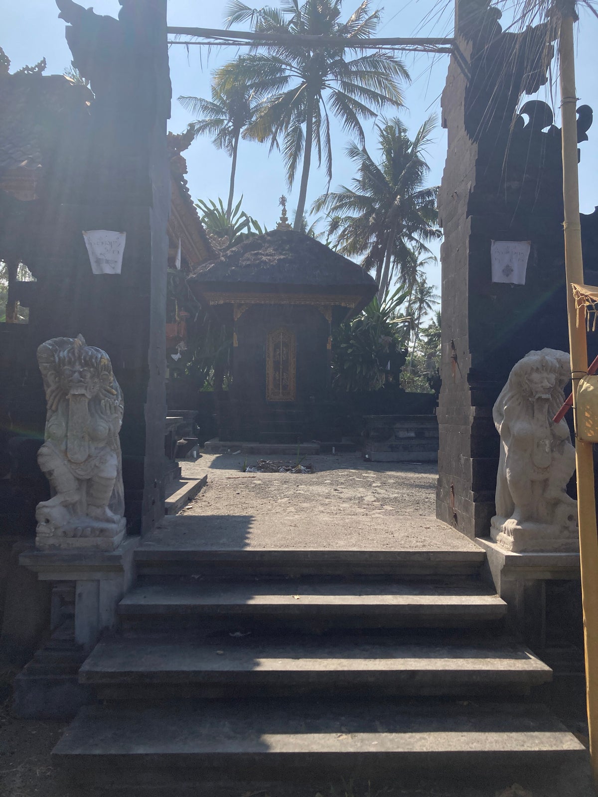 Alila Manggis Bali temple near ocean