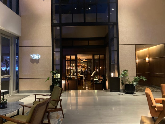 Alila SCBD Jakarta Vong restaurant entrance Alila SCBD Jakarta Vong restaurant entrance