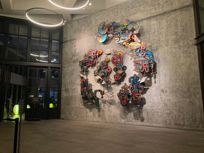 Alila SCBD Jakarta entrance with art Alila SCBD Jakarta entrance with art