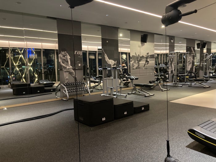 Alila SCBD Jakarta gym box jumps Alila SCBD Jakarta gym box jumps