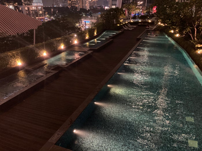Alila SCBD Jakarta pool and hot tub Alila SCBD Jakarta pool and hot tub