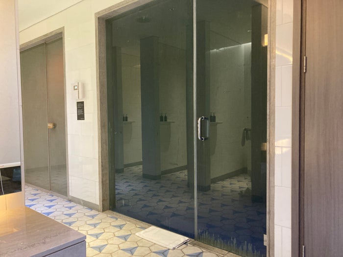 Alila SCBD Jakarta spa sauna entrance Alila SCBD Jakarta spa sauna entrance