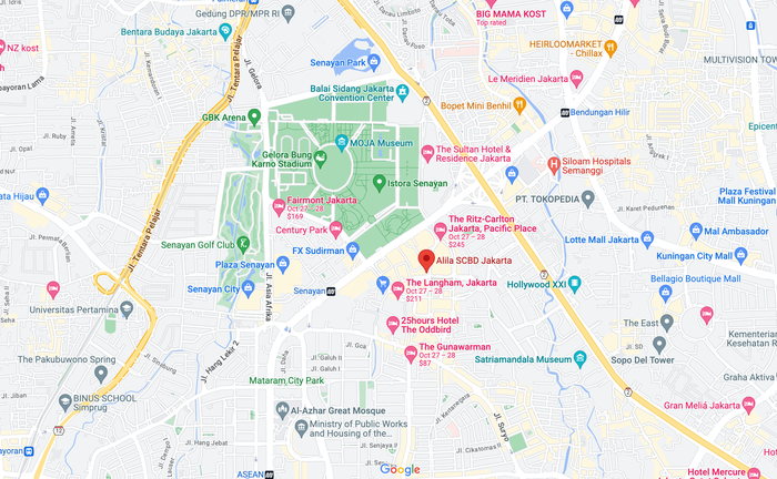 Alila SCBD Jakarta surrounding neighboorhood Alila SCBD Jakarta surrounding neighboorhood