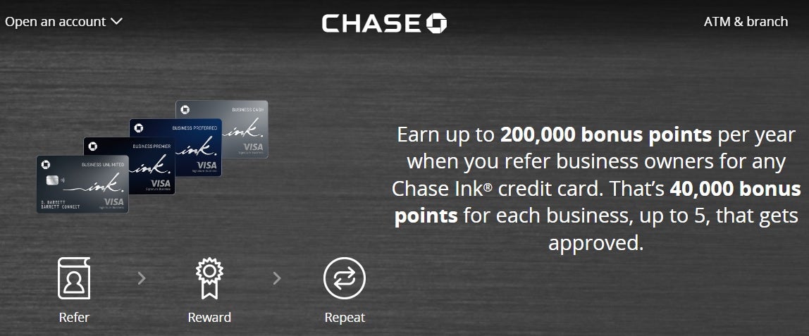 Chase Ink Refer a Friend