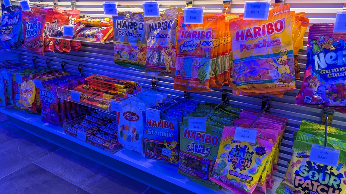 Gameway HOU lounge snacks candy