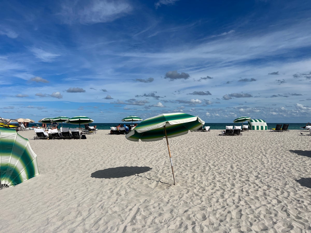 Kimpton Surfcomber Beach Chairs and Umbrellas