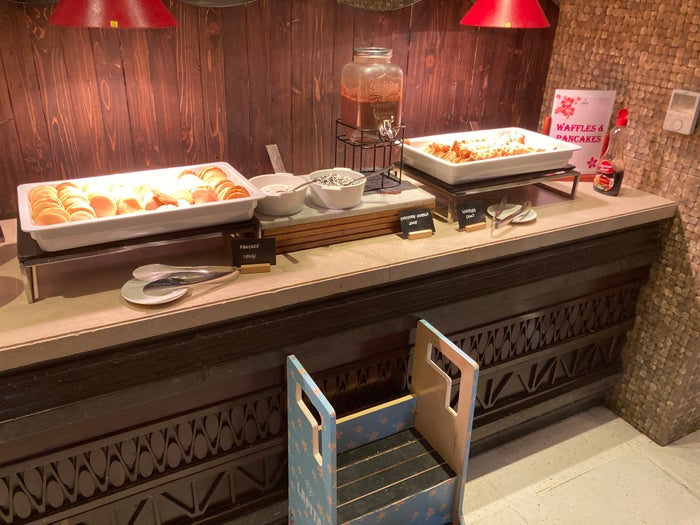 Lapita Dubai Parks and Resorts Autograph Collection Kalea breakfast waffles pancakes