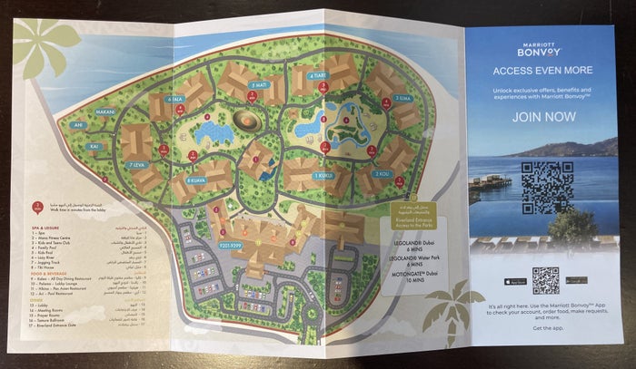 Lapita Dubai Parks and Resorts Autograph Collection junior suite map