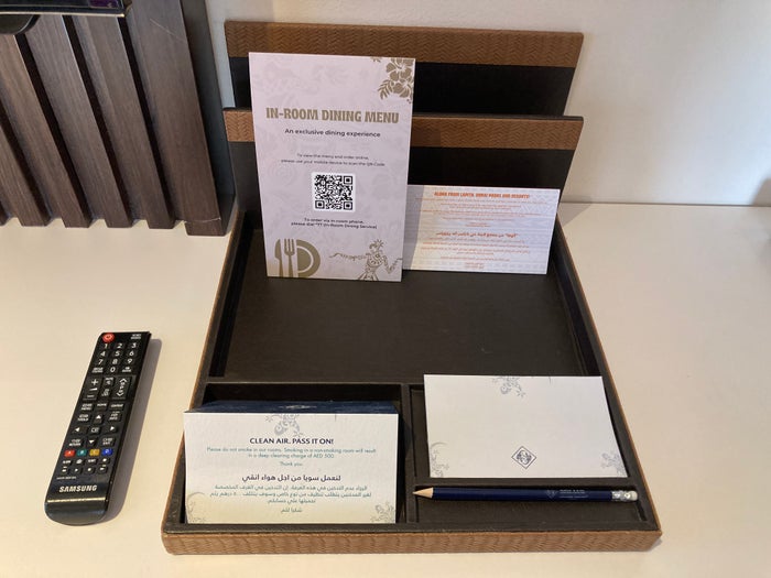 Lapita Dubai Parks and Resorts Autograph Collection junior suite stationary