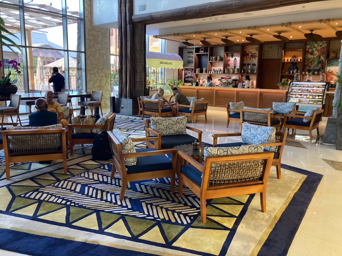 Lapita Dubai Parks and Resorts Autograph Collection lobby cafe