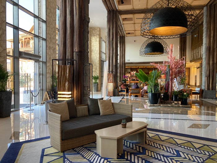 Lapita Dubai Parks and Resorts Autograph Collection lobby seating