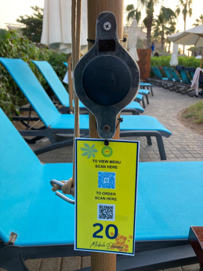 Lapita Dubai Parks and Resorts Autograph Collection main pool order menu