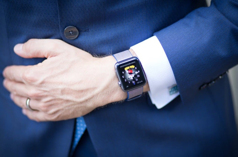 Man in Suit with Watch