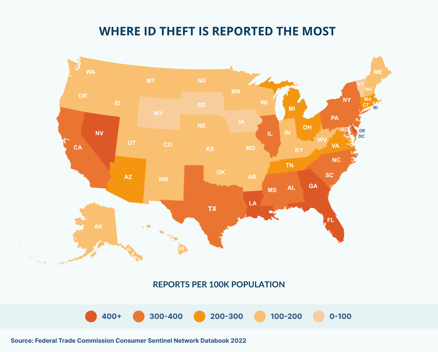 Map ID Theft 2022