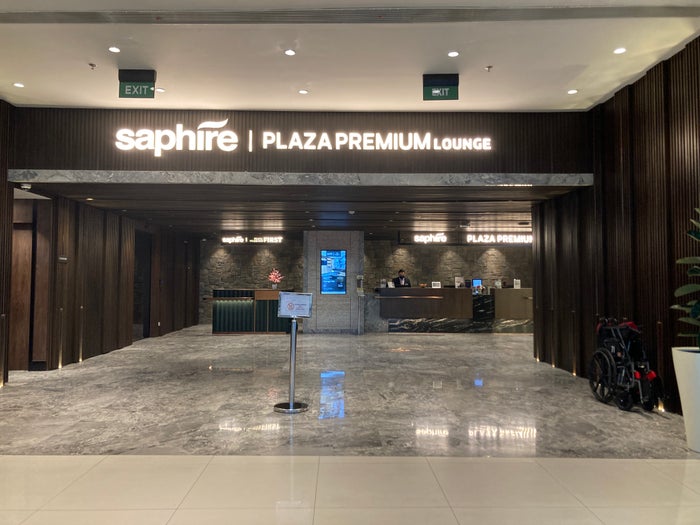 Saphire Plaza Premium Lounge entrance at CGK Saphire Plaza Premium Lounge entrance at CGK