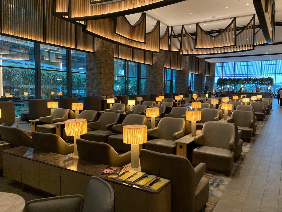 Saphire Plaza Premium Lounge seating at CGK