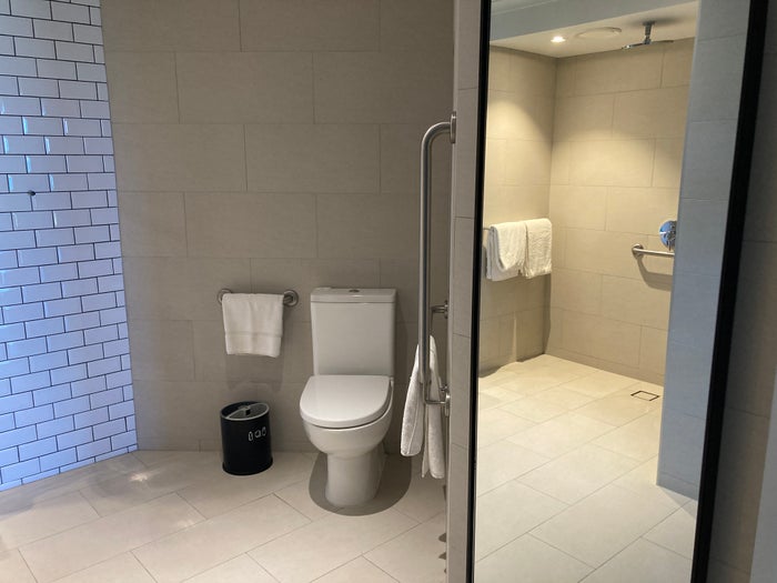 Sheraton Fiji Golf and Beach Resort bathroom mirror and toilet Sheraton Fiji Golf and Beach Resort bathroom mirror and toilet