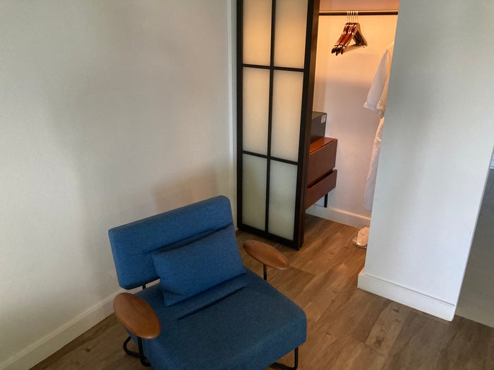 Sheraton Fiji Golf and Beach Resort bedroom closet and chair Sheraton Fiji Golf and Beach Resort bedroom closet and chair
