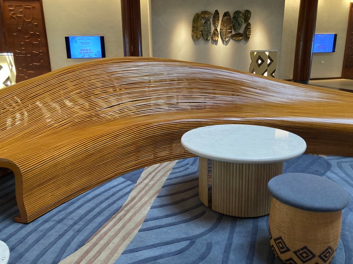 Sheraton Fiji Golf and Beach Resort lobby bench seating Sheraton Fiji Golf and Beach Resort lobby bench seating